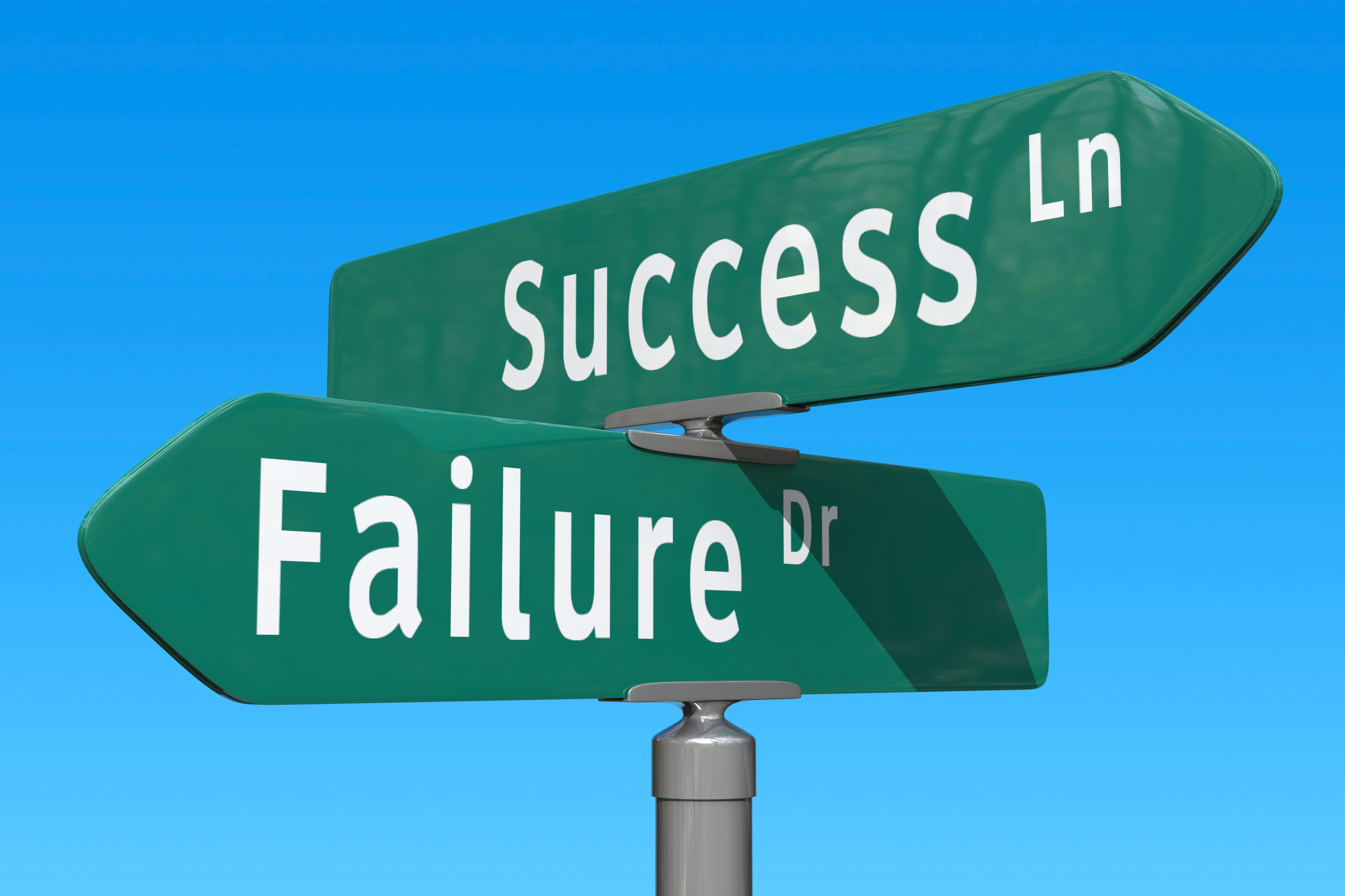When failure becomes a mark of success